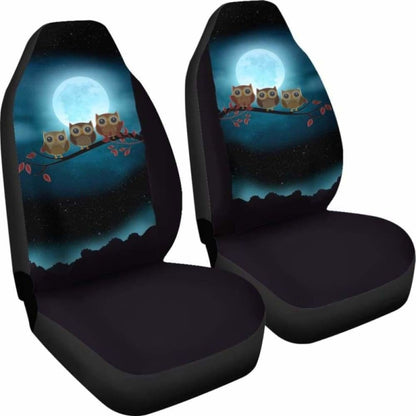 Owl At Night Car Seat Covers 174716