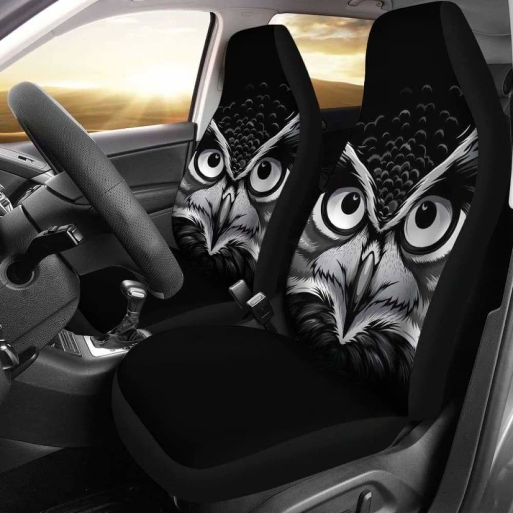 Owl Black Seat Covers 174716