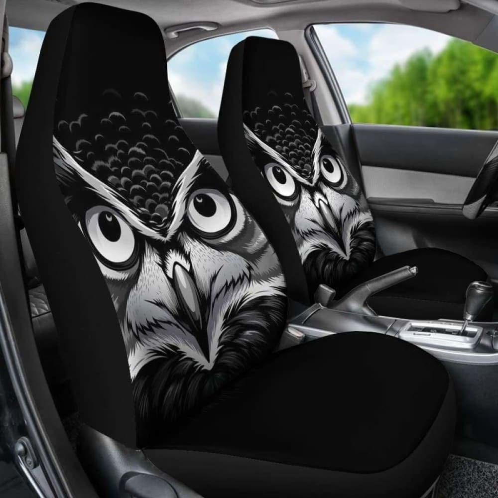 Owl Black Seat Covers 174716
