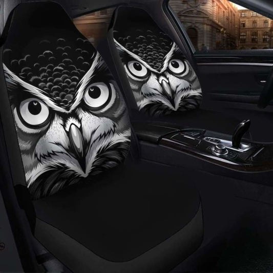 Owl Black Seat Covers 174716