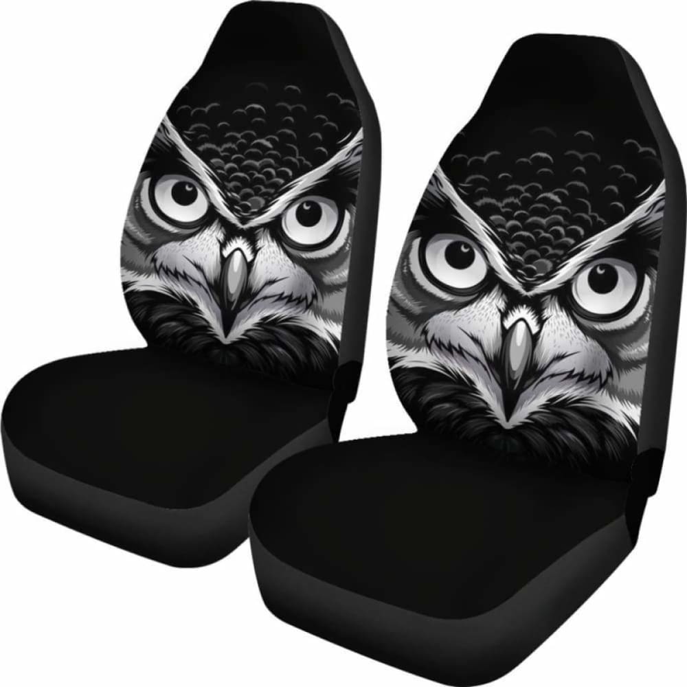 Owl Black Seat Covers 174716