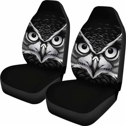 Owl Black Seat Covers 174716