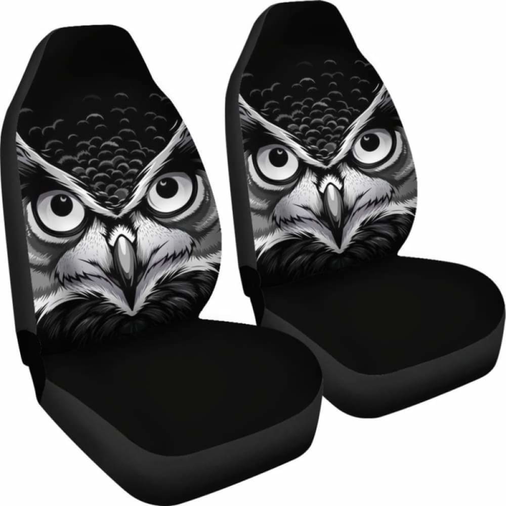 Owl Black Seat Covers 174716