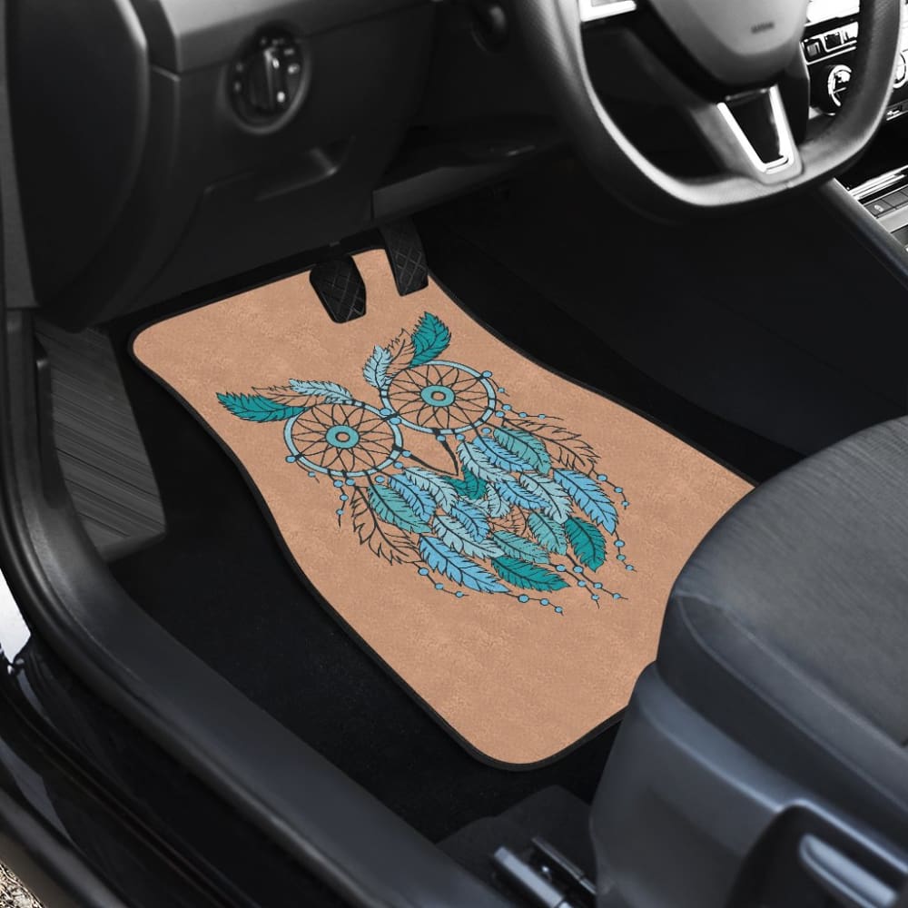 Owl Dreamcatcher Native American Inspired Car Floor Mats 210301 - YourCarButBetter