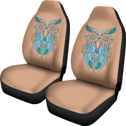 Owl Dreamcatcher Native American Inspired Car Seat Covers 210301 - YourCarButBetter