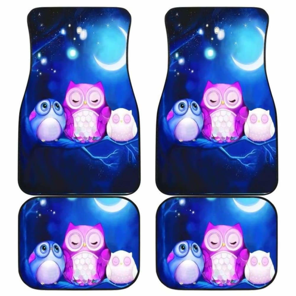 Owl In Night Car Floor Mats 201216