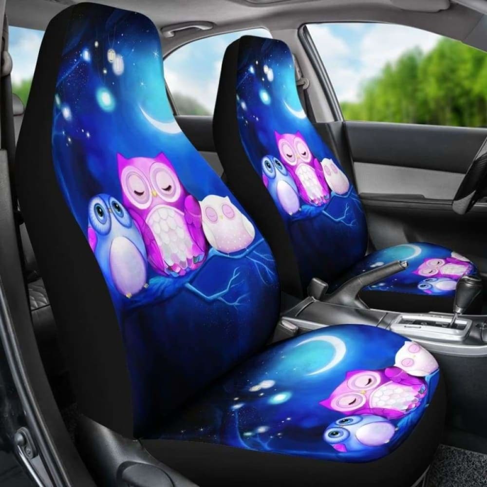 Owl In Night Car Seat Covers 174716