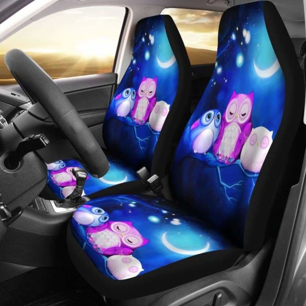 Owl In Night Car Seat Covers 174716
