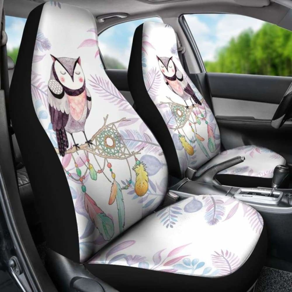 Owl Watercolor Car Seat Covers 174716