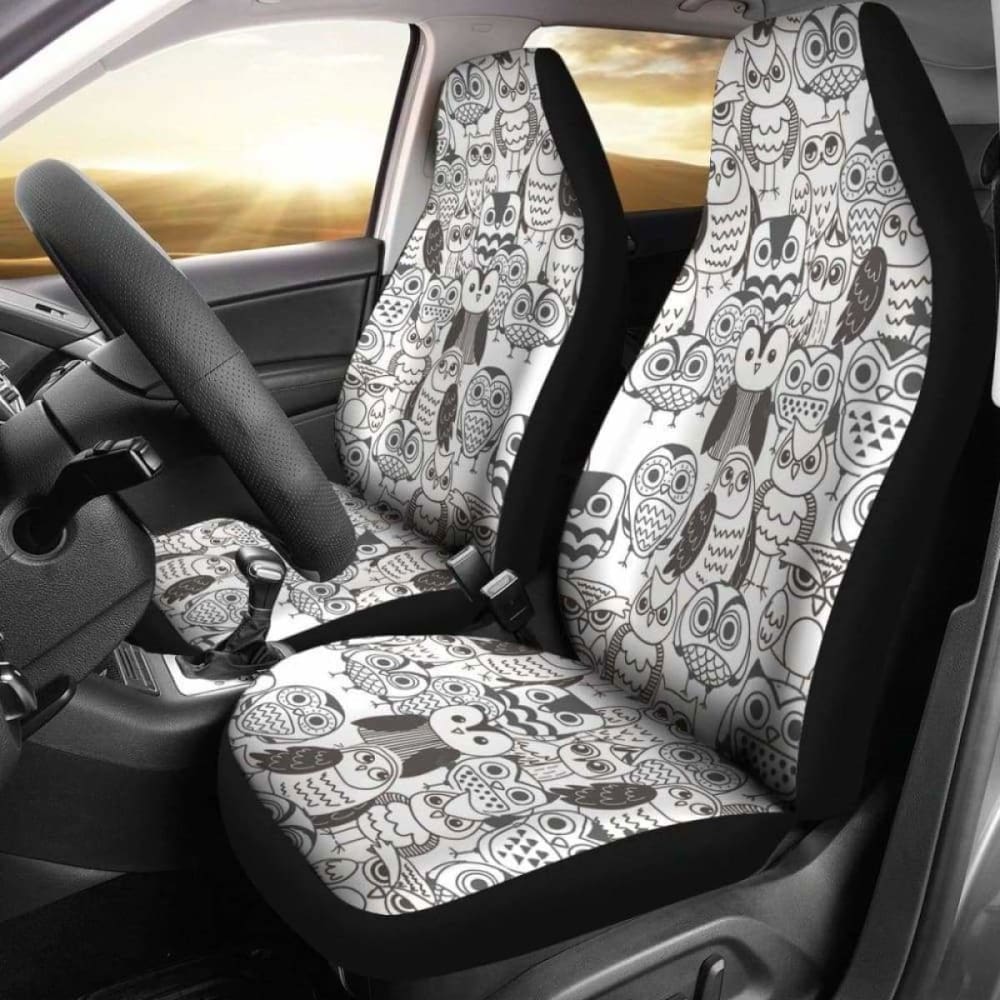 Owls Face Car Seat Cover 174716