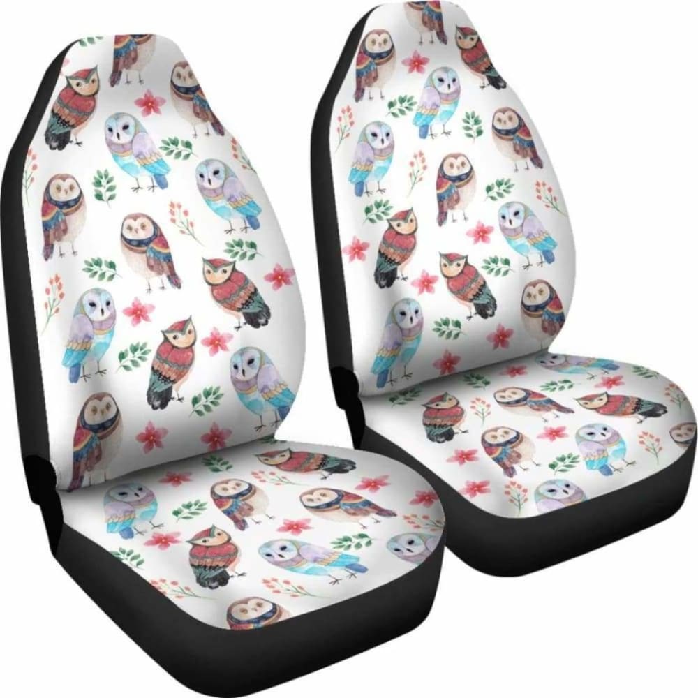 Owls Watercolor Car Seat Covers 174716
