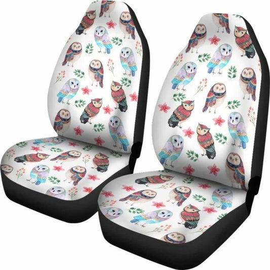 Owls Watercolor Car Seat Covers 174716