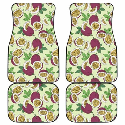 Paassion Fruit Pattern Front And Back Car Mats 174914 - YourCarButBetter