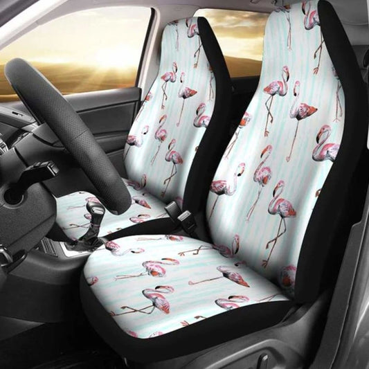 Paint Flamingos Car Seat Covers 201010