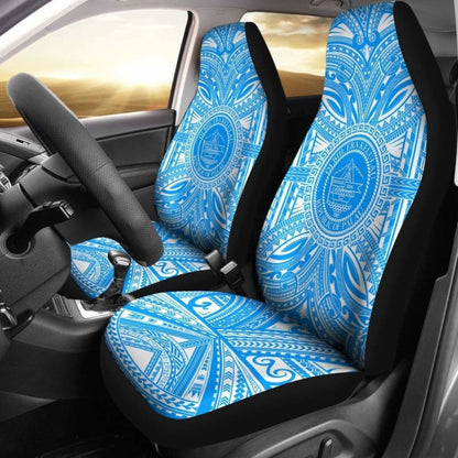 Palau Car Seat Cover - Palau Coat Of Arms Polynesian Flag Color 105905 - YourCarButBetter