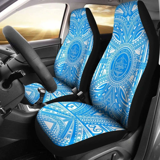 Palau Car Seat Cover - Palau Coat Of Arms Polynesian Flag Color 105905 - YourCarButBetter