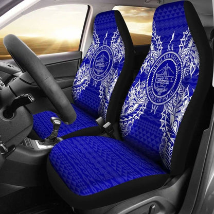 Palau Car Seat Cover - Palau Seal Map Blue - 105905 - YourCarButBetter