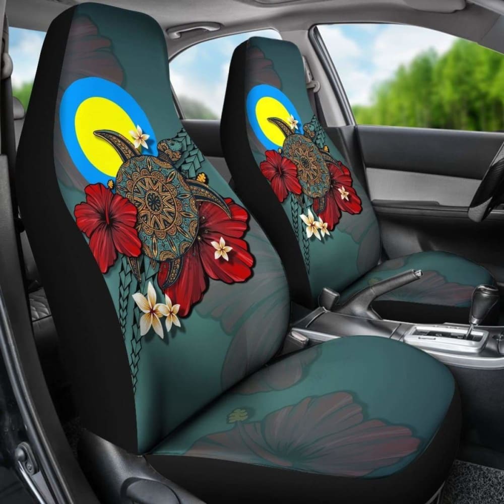 Palau Car Seat Covers Blue Turtle Tribal Amazing 091114 - YourCarButBetter