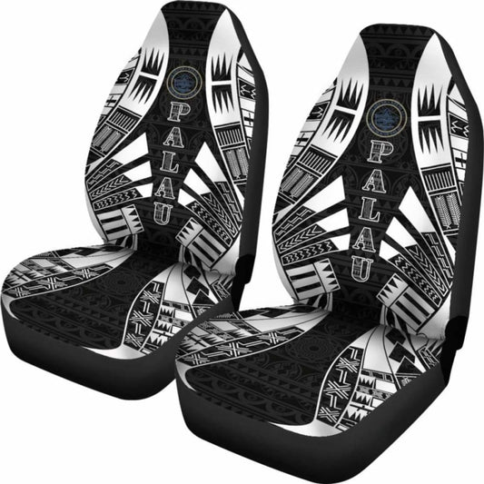 Palau Car Seat Covers - Palau Seal Polynesian Tattoo Black - 9 174914 - YourCarButBetter