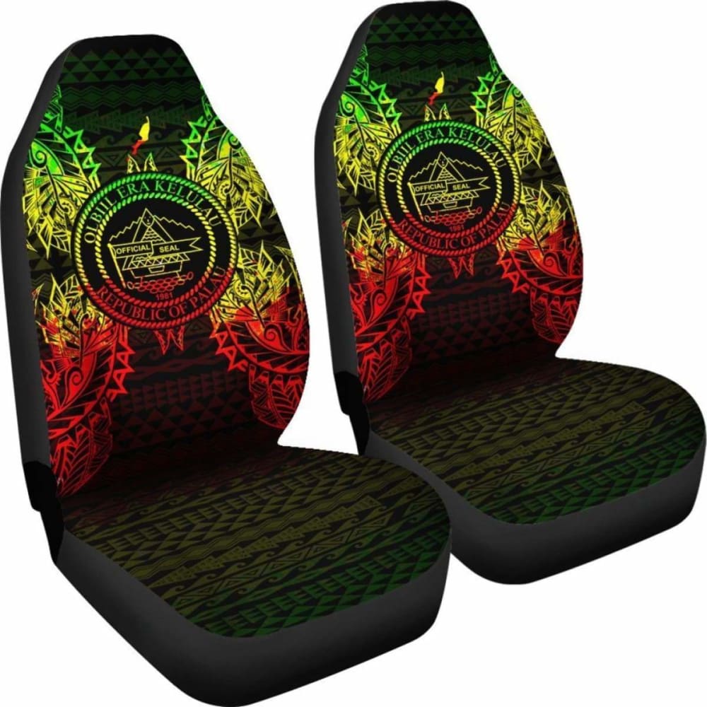 Palau Polynesia Car Seat Cover Map Reggae 105905 - YourCarButBetter