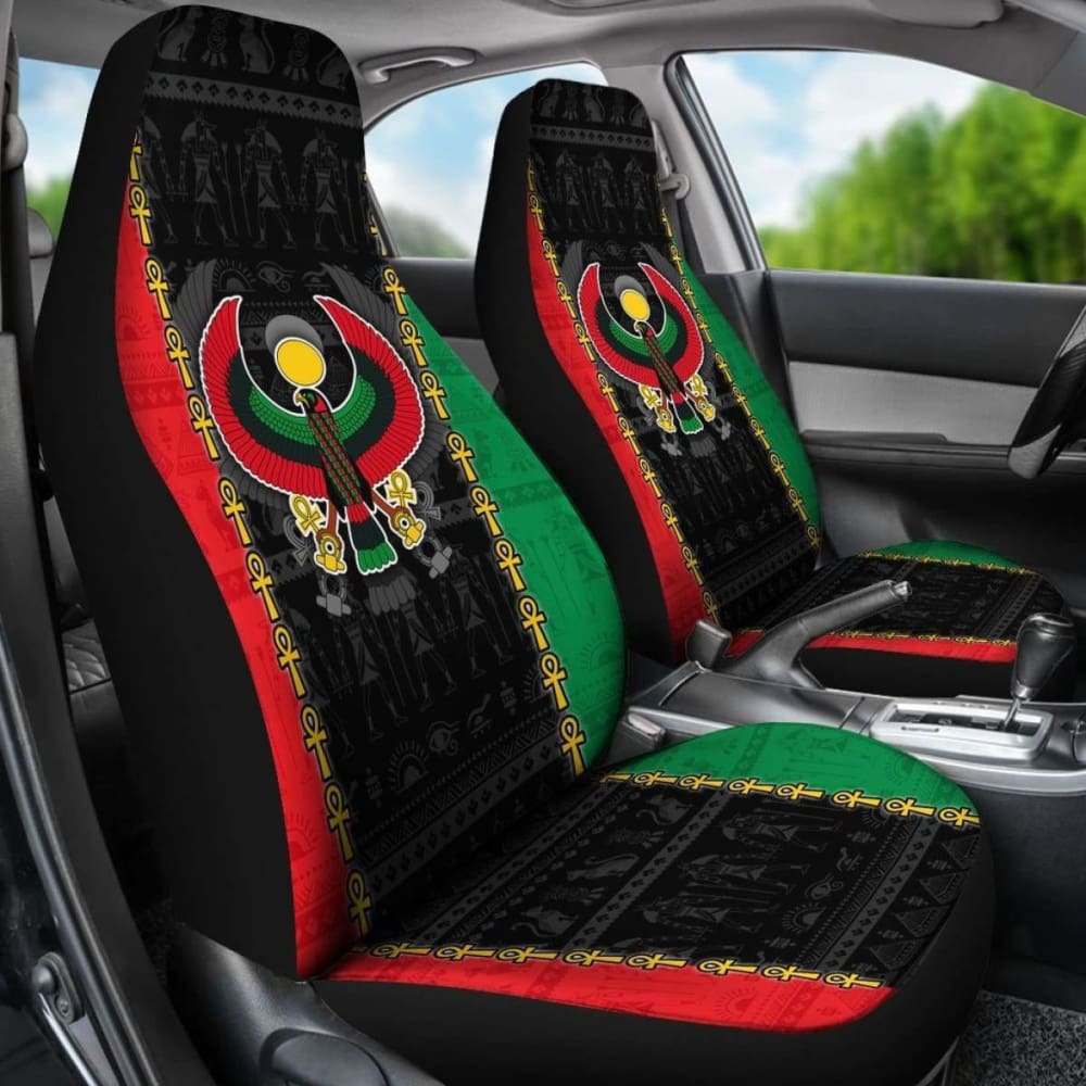Pan African Car Seat Covers - Pan-Africanism Ancient Egypt Horus - 15 153908 - YourCarButBetter