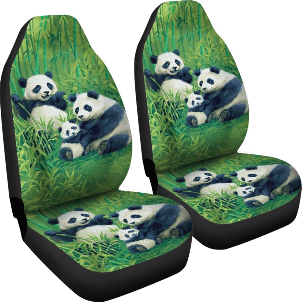 Panda and Bamboo Car Seat Covers 211106 - YourCarButBetter