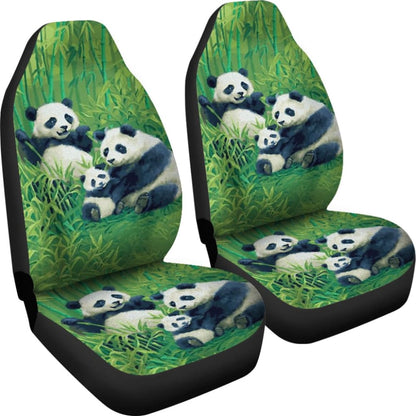 Panda and Bamboo Car Seat Covers 211106 - YourCarButBetter