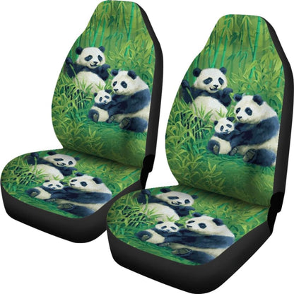 Panda and Bamboo Car Seat Covers 211106 - YourCarButBetter