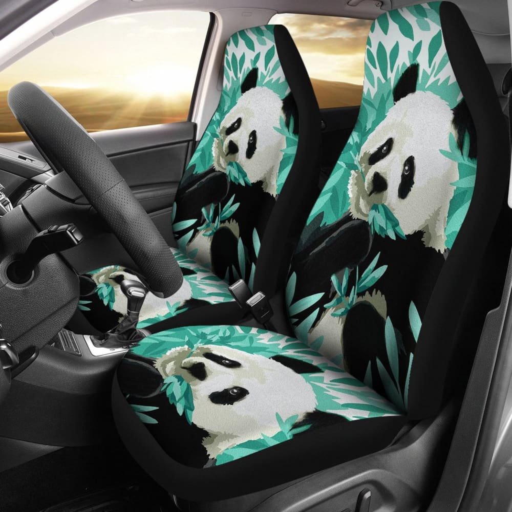 Panda Design Bamboo Printed Car Seat Covers 211106 - YourCarButBetter