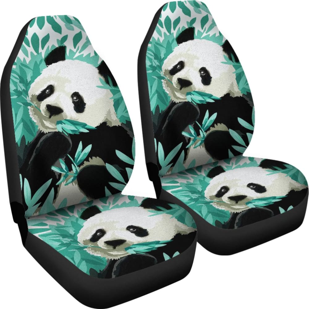 Panda Design Bamboo Printed Car Seat Covers 211106 - YourCarButBetter