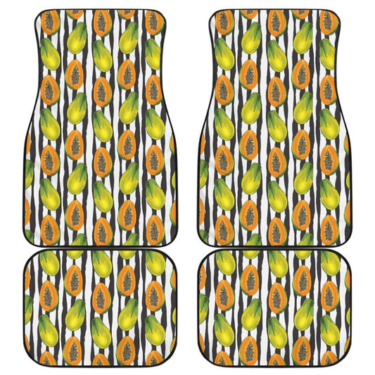 Papaya Design Pattern Car Floor Mats 210103 - YourCarButBetter