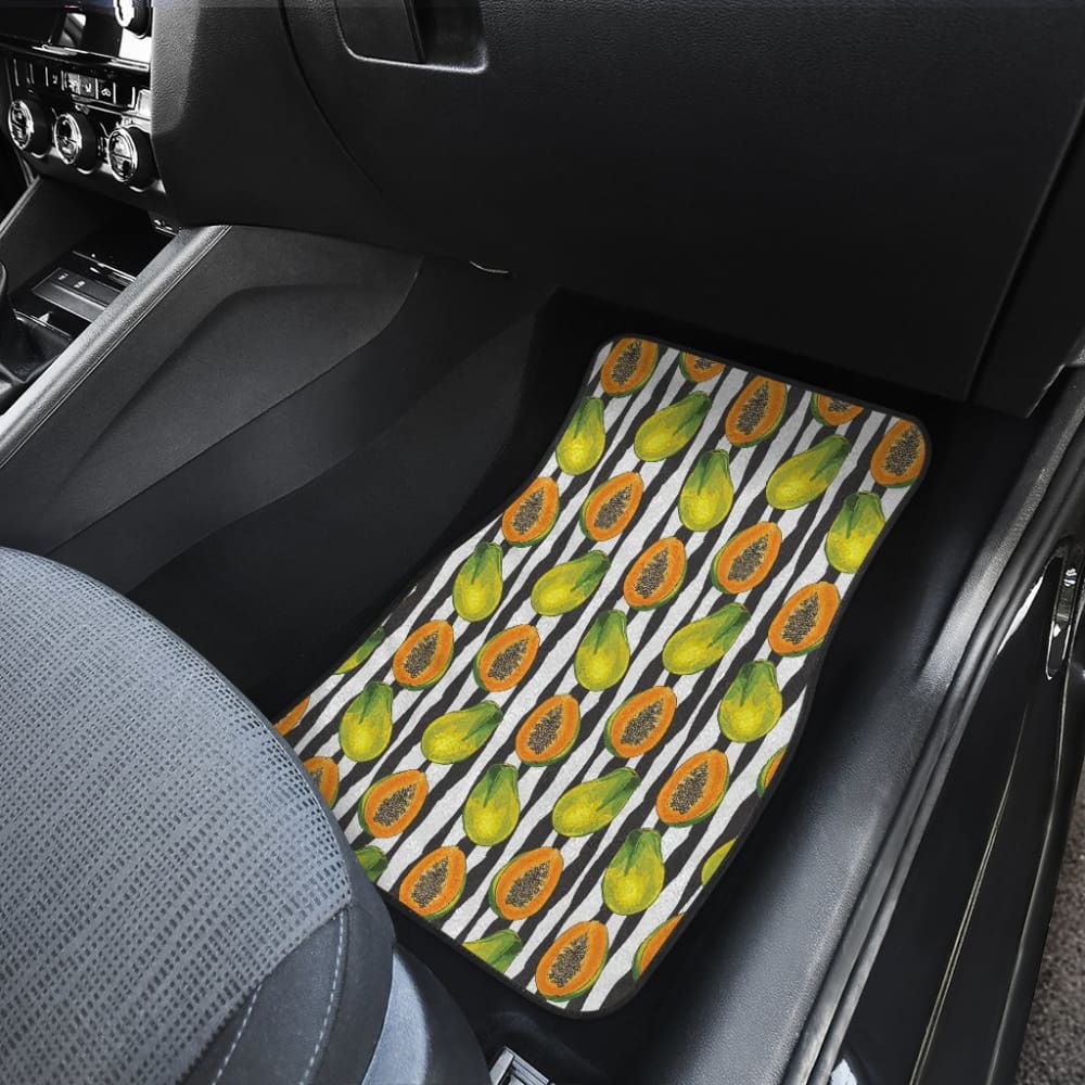 Papaya Design Pattern Car Floor Mats 210103 - YourCarButBetter