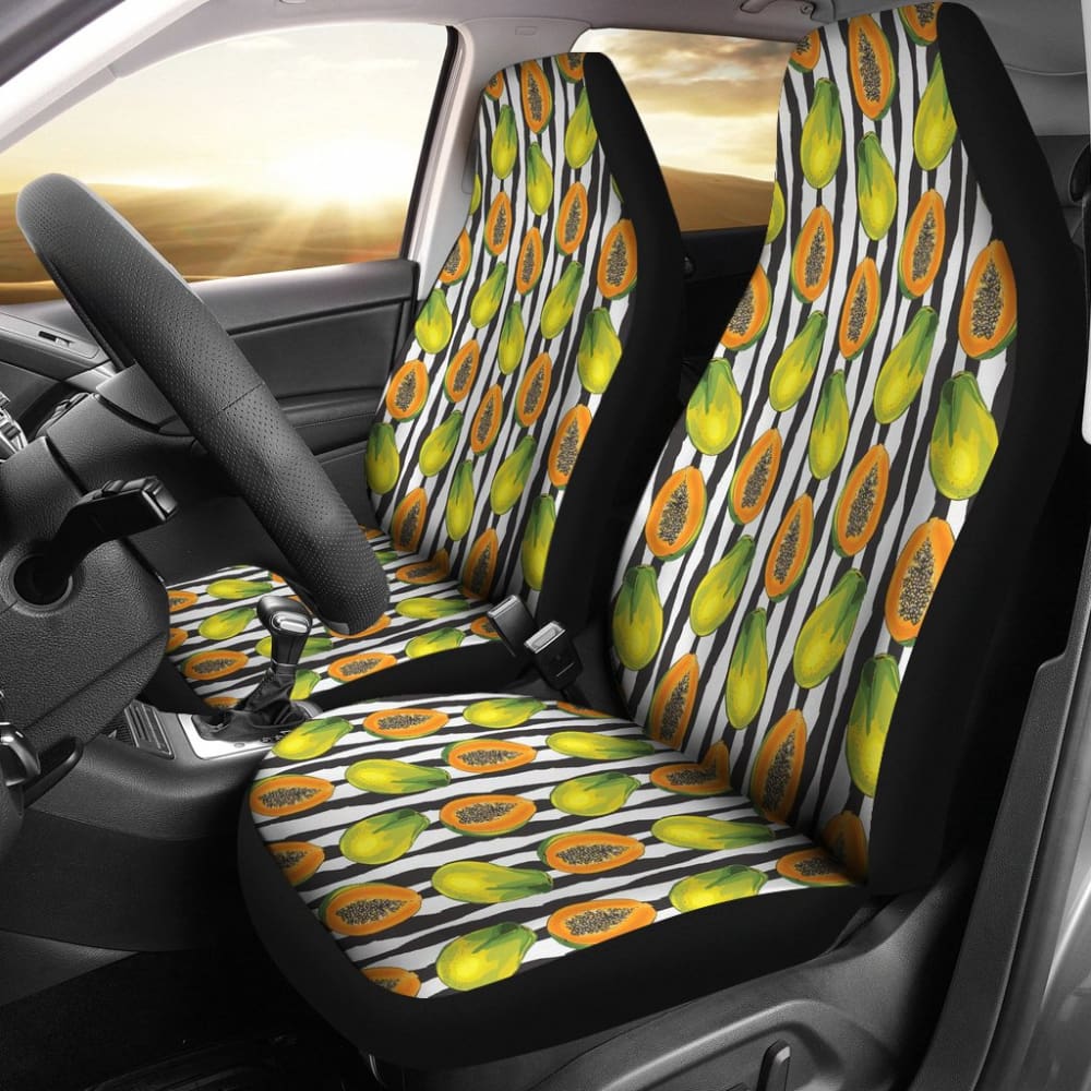 Papaya Design Pattern Car Seat covers 210103 - YourCarButBetter