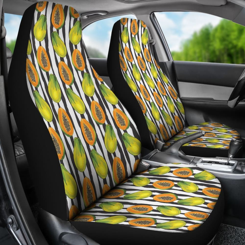 Papaya Design Pattern Car Seat covers 210103 - YourCarButBetter