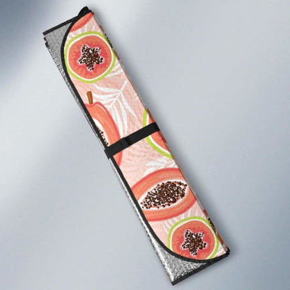 Papaya Leaves Pattern Car Auto Sun Shades 182102 - YourCarButBetter