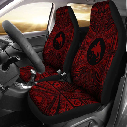 Papua New Guinea 1 Car Seat Cover - Papua New Guinea 1 Coat Of Arms Polynesian Red Black 105905 - YourCarButBetter
