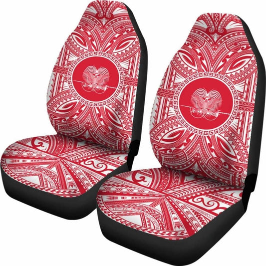 Papua New Guinea Car Seat Cover - Papua New Guinea Coat Of Arms Polynesian Flag Color 105905 - YourCarButBetter