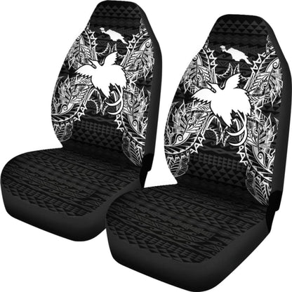 Papua New Guinea Car Seat Cover - Papua New Guinea Flag Map Black - 105905 - YourCarButBetter