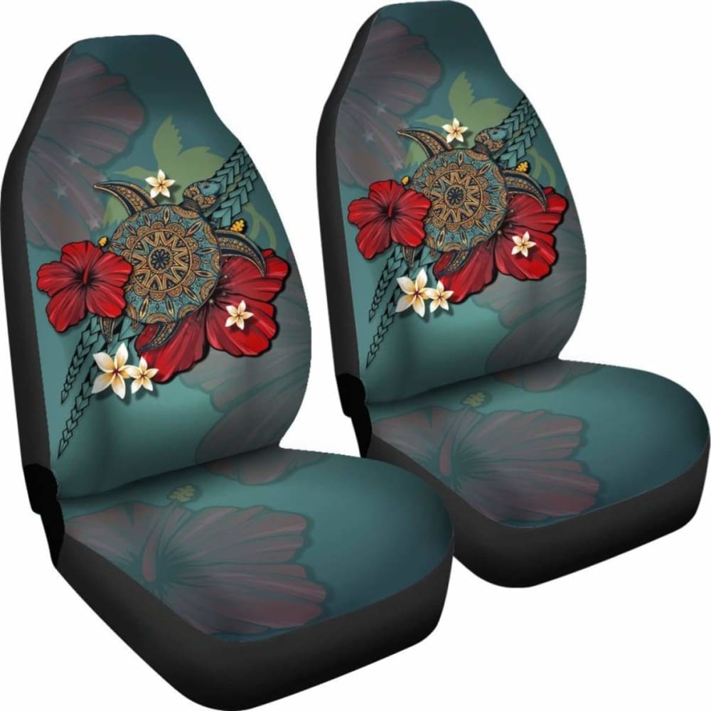 Papua New Guinea Car Seat Covers Blue Turtle Tribal Amazing 091114 - YourCarButBetter