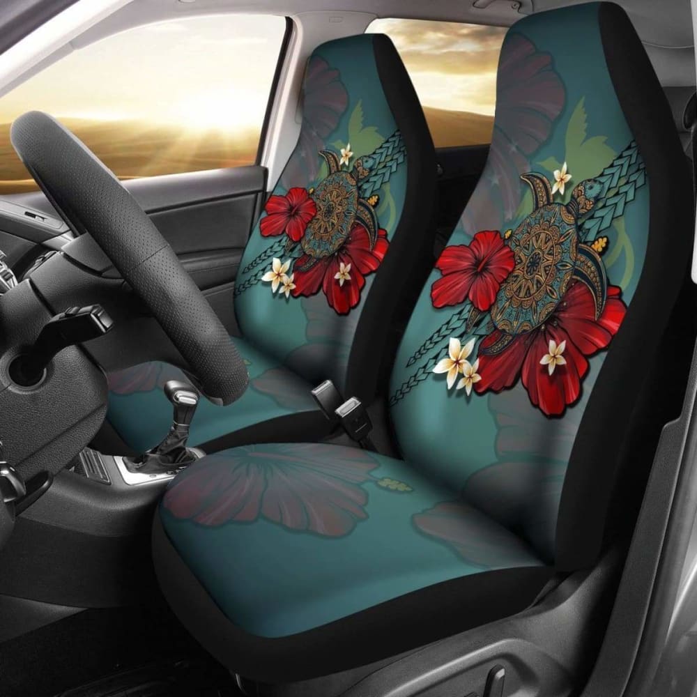 Papua New Guinea Car Seat Covers Blue Turtle Tribal Amazing 091114 - YourCarButBetter