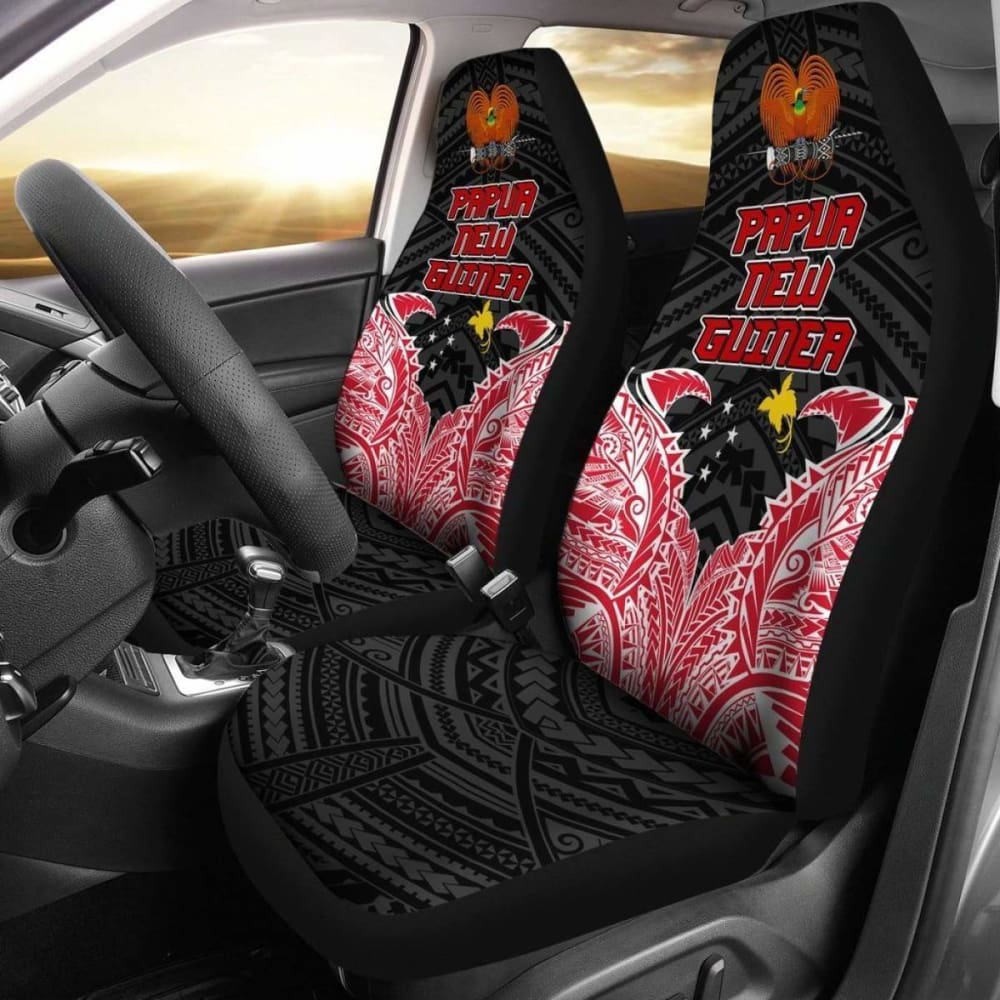 Papua New Guinea Car Seat Covers - Papua New Guinea Flag Coat Of Arms Premium - Amazing 1 105905 - YourCarButBetter