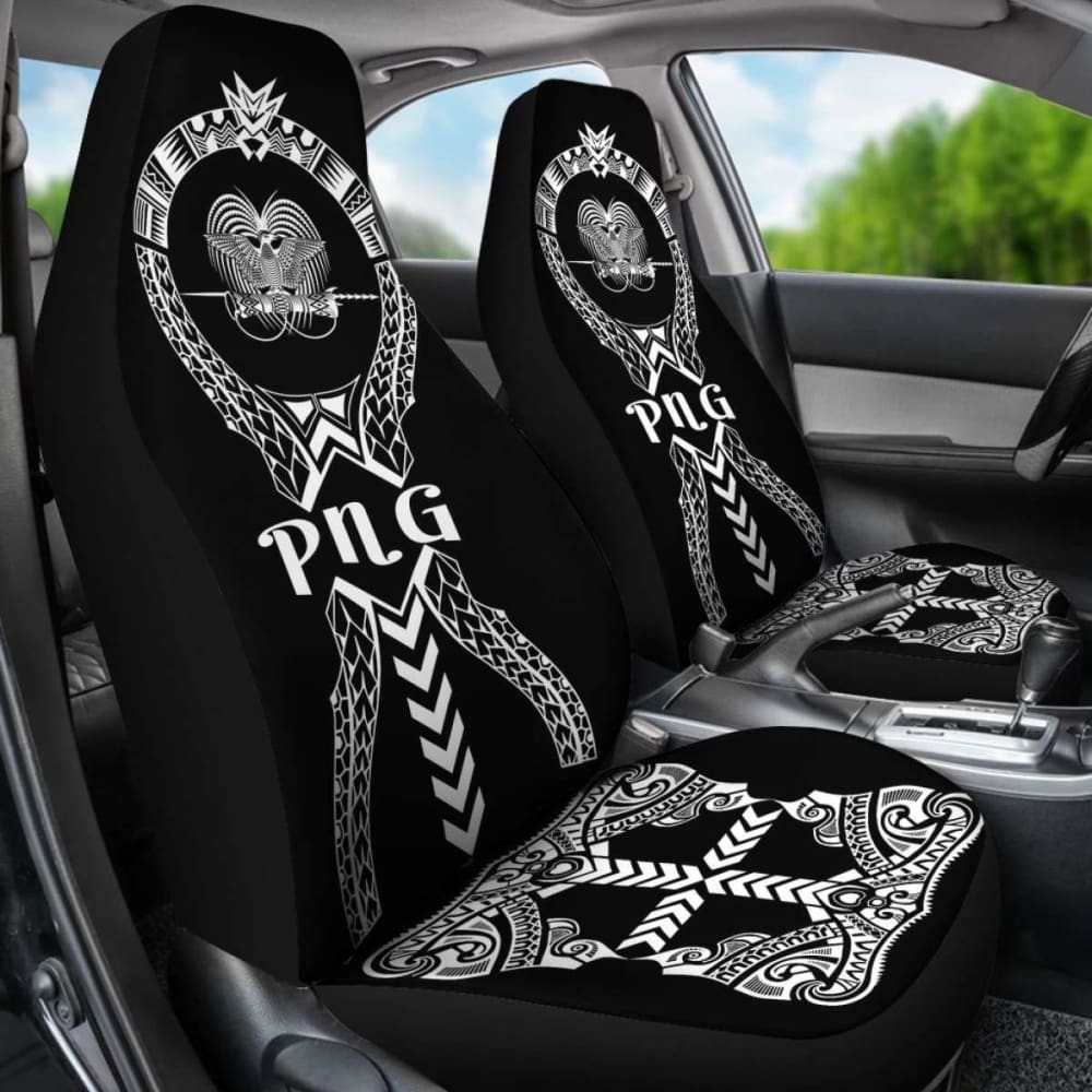 Papua New Guinea Car Seat Covers Polynesian Tribal 105905 - YourCarButBetter