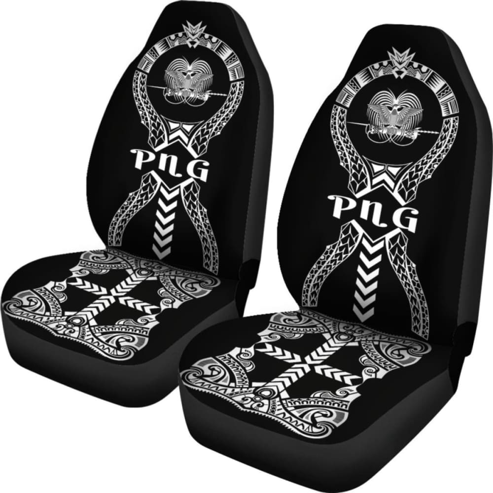 Papua New Guinea Car Seat Covers Polynesian Tribal 105905 - YourCarButBetter