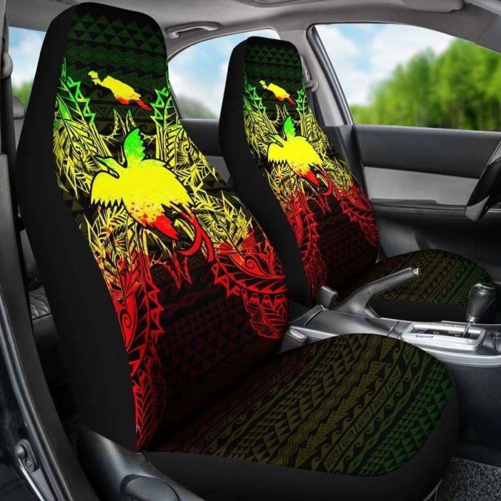 Papua New Guinea Polynesia Car Seat Cover Map Reggae 105905 - YourCarButBetter