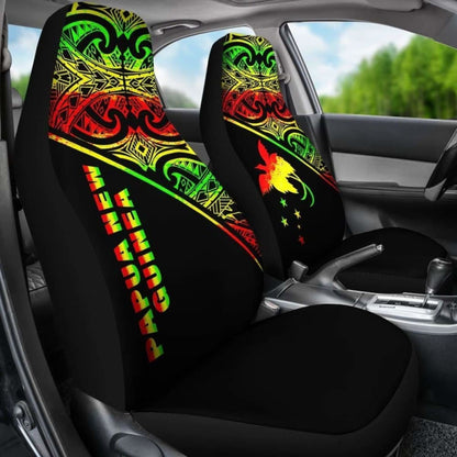 Papua New Guinea Polynesian Car Seat Covers - Reggae Curve - 105905 - YourCarButBetter