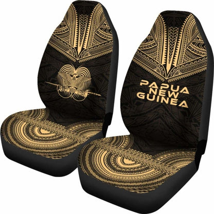 Papua New Guinea Polynesian Chief Car Seat Cover Gold Version 105905 - YourCarButBetter