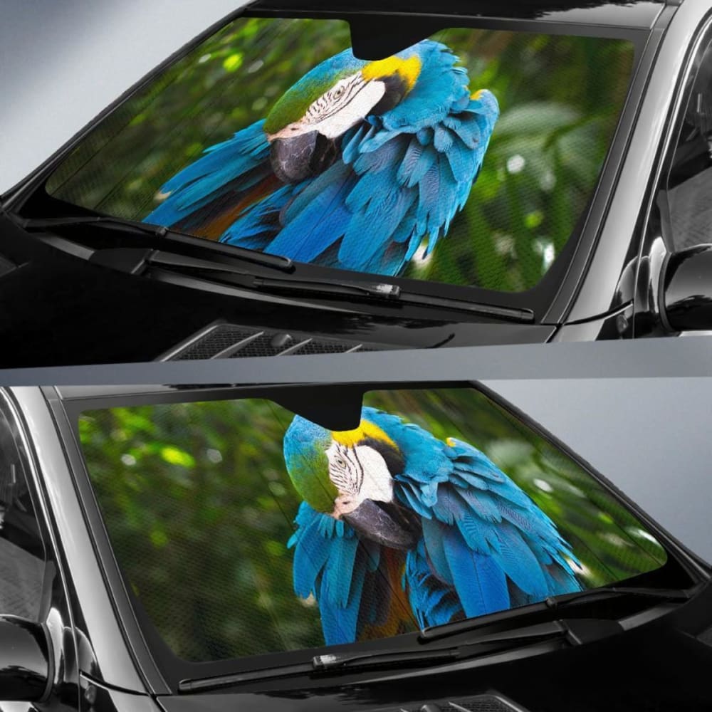 Parrot Blue Car Sun Shade 460402 - YourCarButBetter