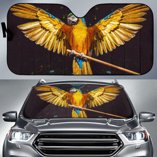 Parrot Yellow Bird Car Sun Shade 460402 - YourCarButBetter
