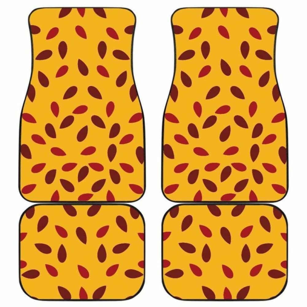 Passion Fruit Texture Front And Back Car Mats 174914 - YourCarButBetter