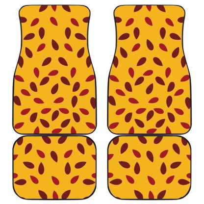 Passion Fruit Texture Front And Back Car Mats 174914 - YourCarButBetter
